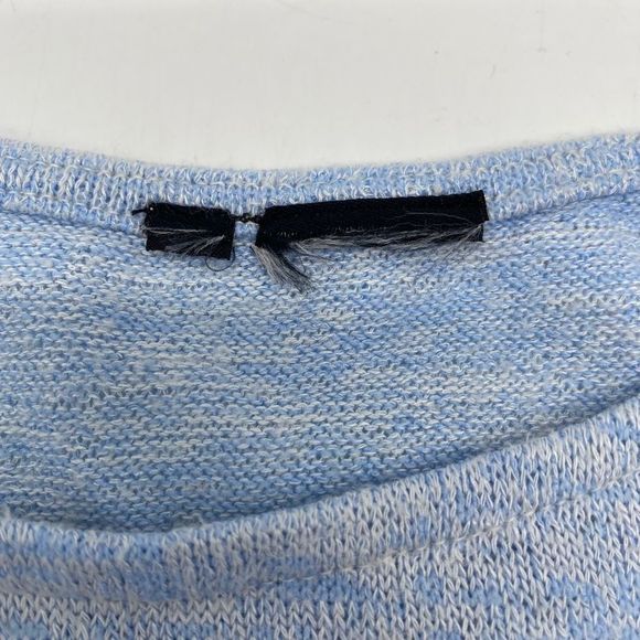 Blue Gradient Ombré Pullover Knit Sweater Womens Large - Picture 6 of 9